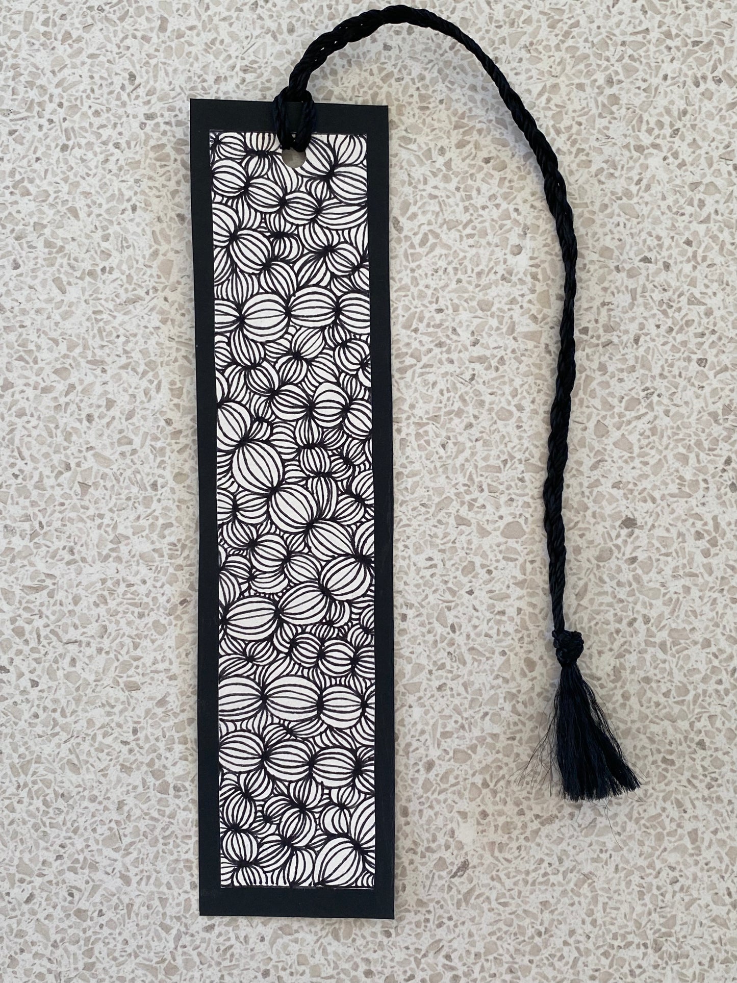 Black and white bookmark