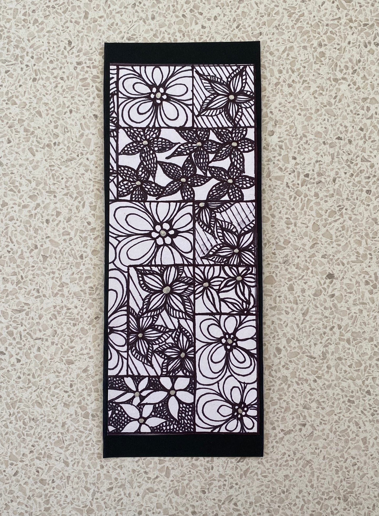 Black and white bookmark