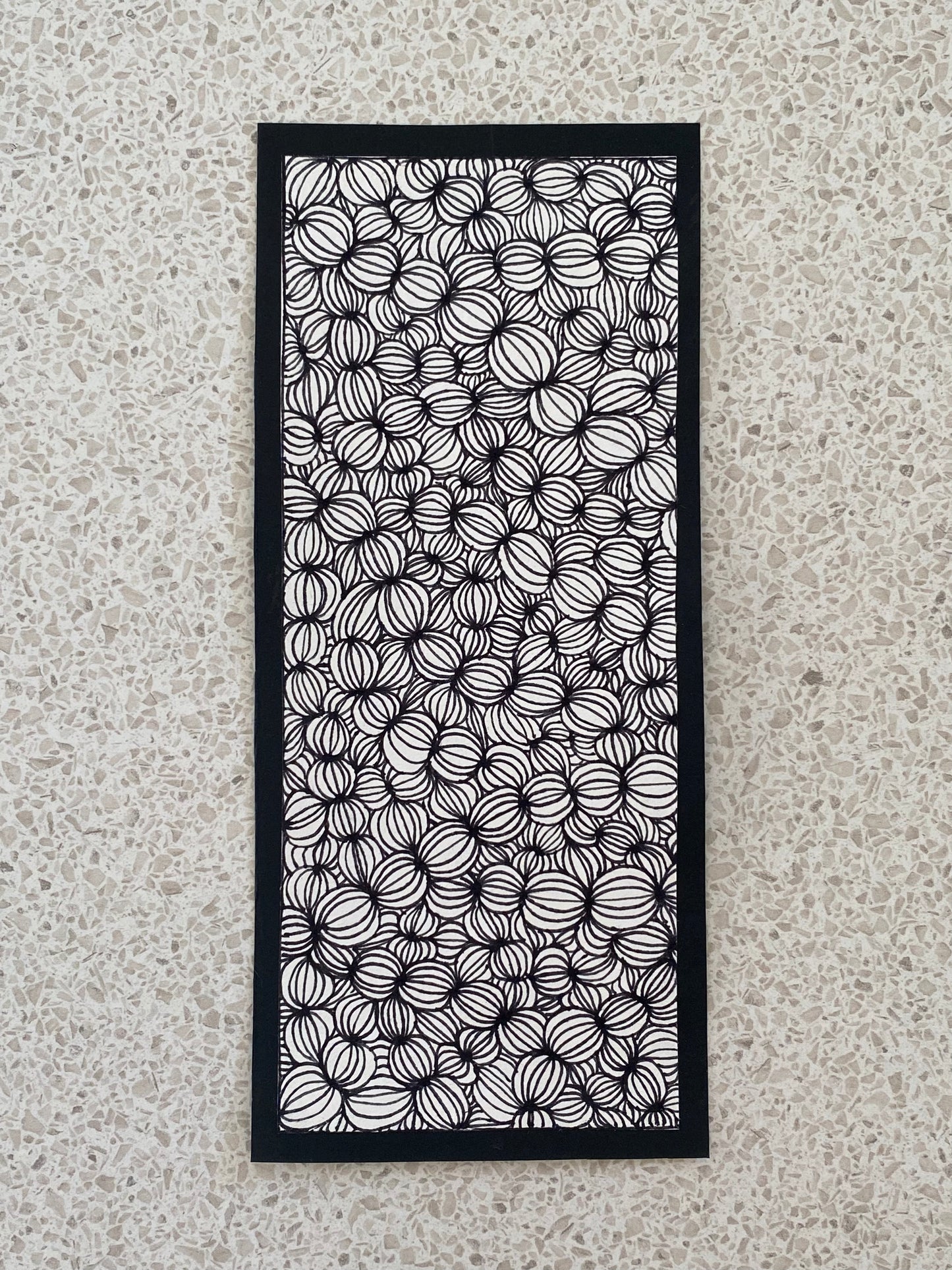 Black and white bookmark