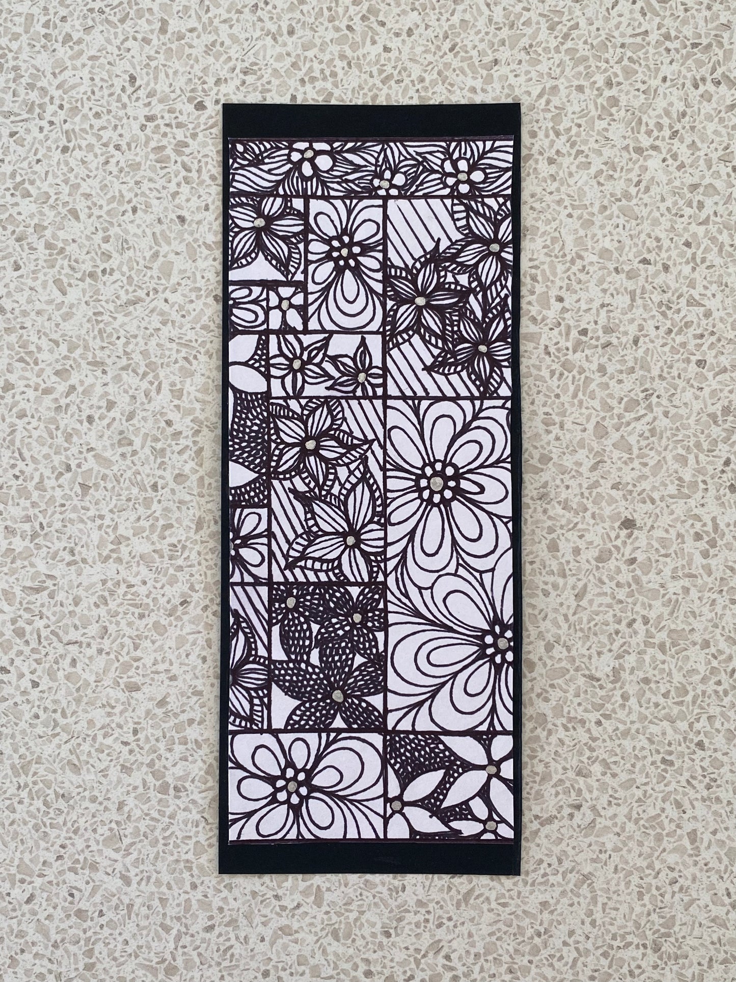 Black and white bookmark