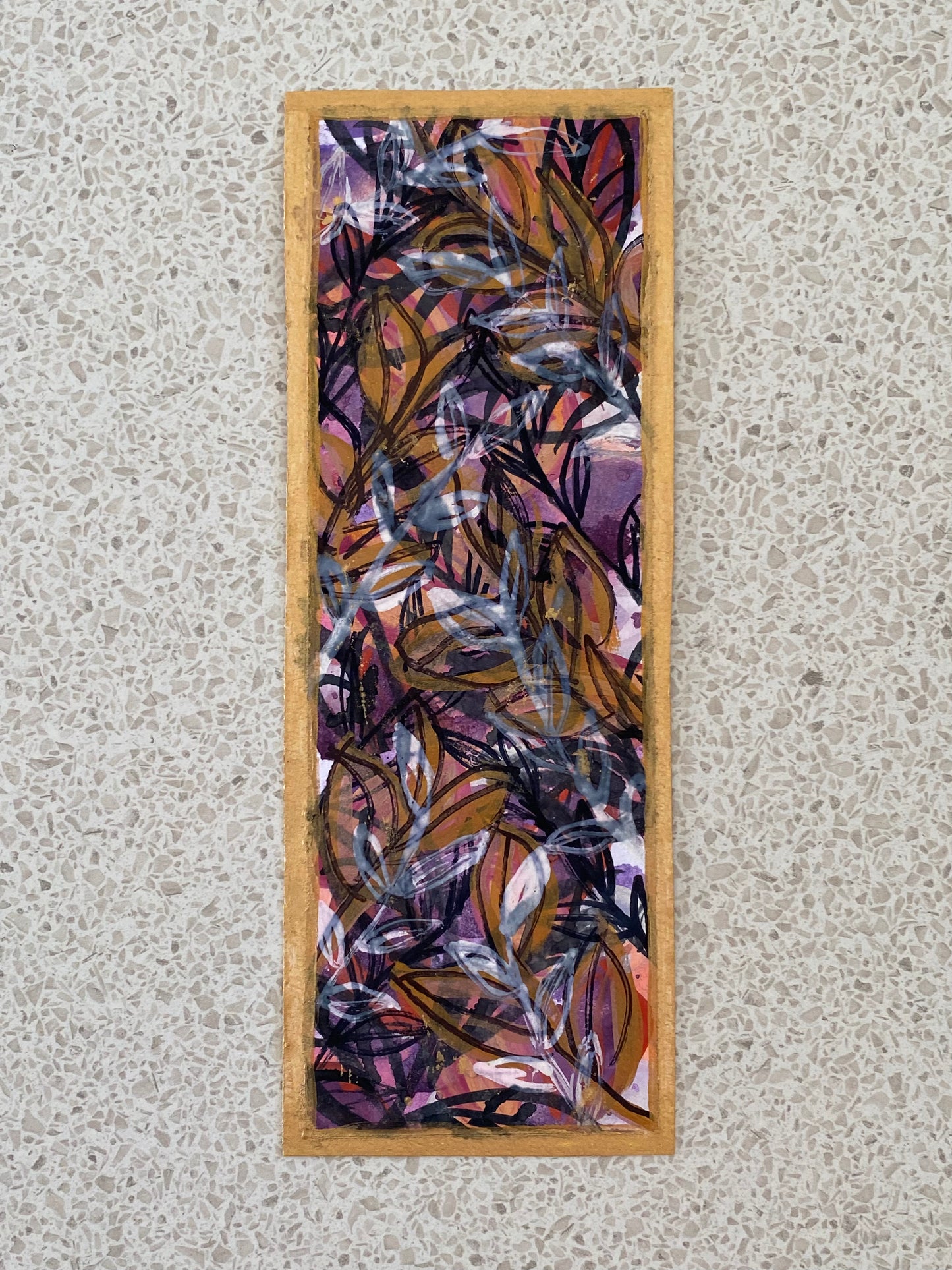 Pink leaf bookmark