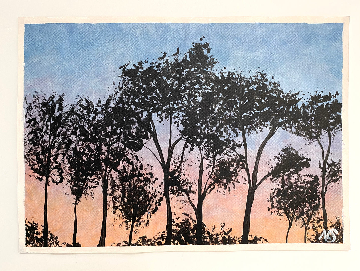 Blue Sunset Silhouette