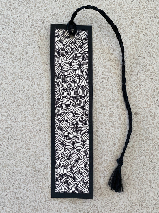 Black and white bookmark