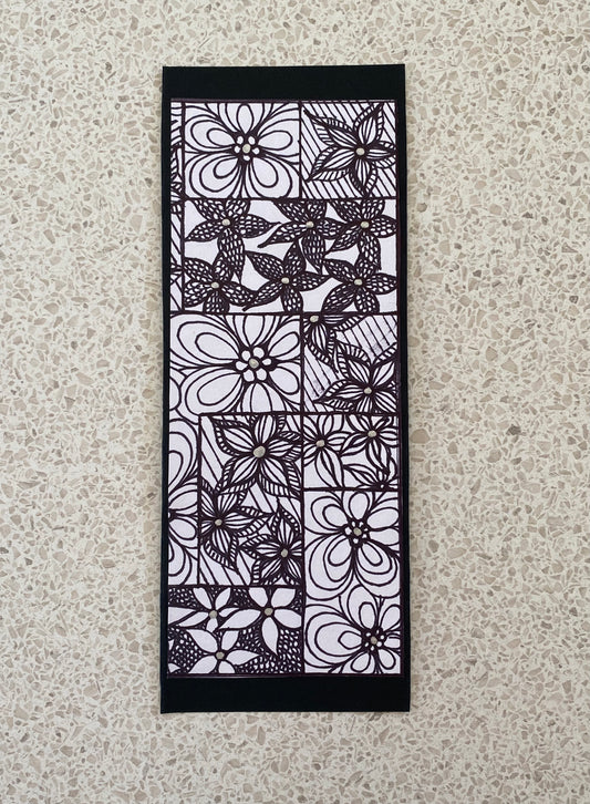 Black and white bookmark