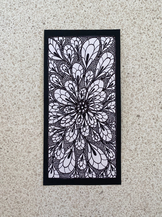Black and white bookmark