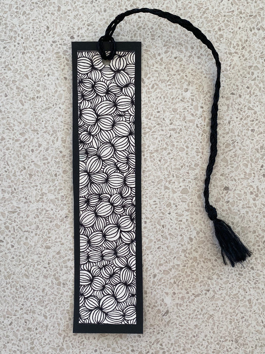 Black and white bookmark